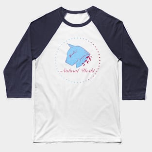 Blue natural cat Baseball T-Shirt